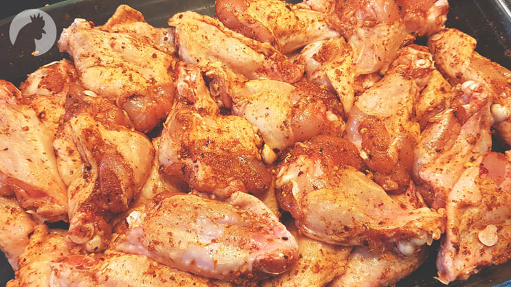 Hot Chicken Wings mit BBQ Rub würzen