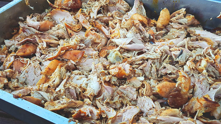 Pulled Chicken Gasgrill